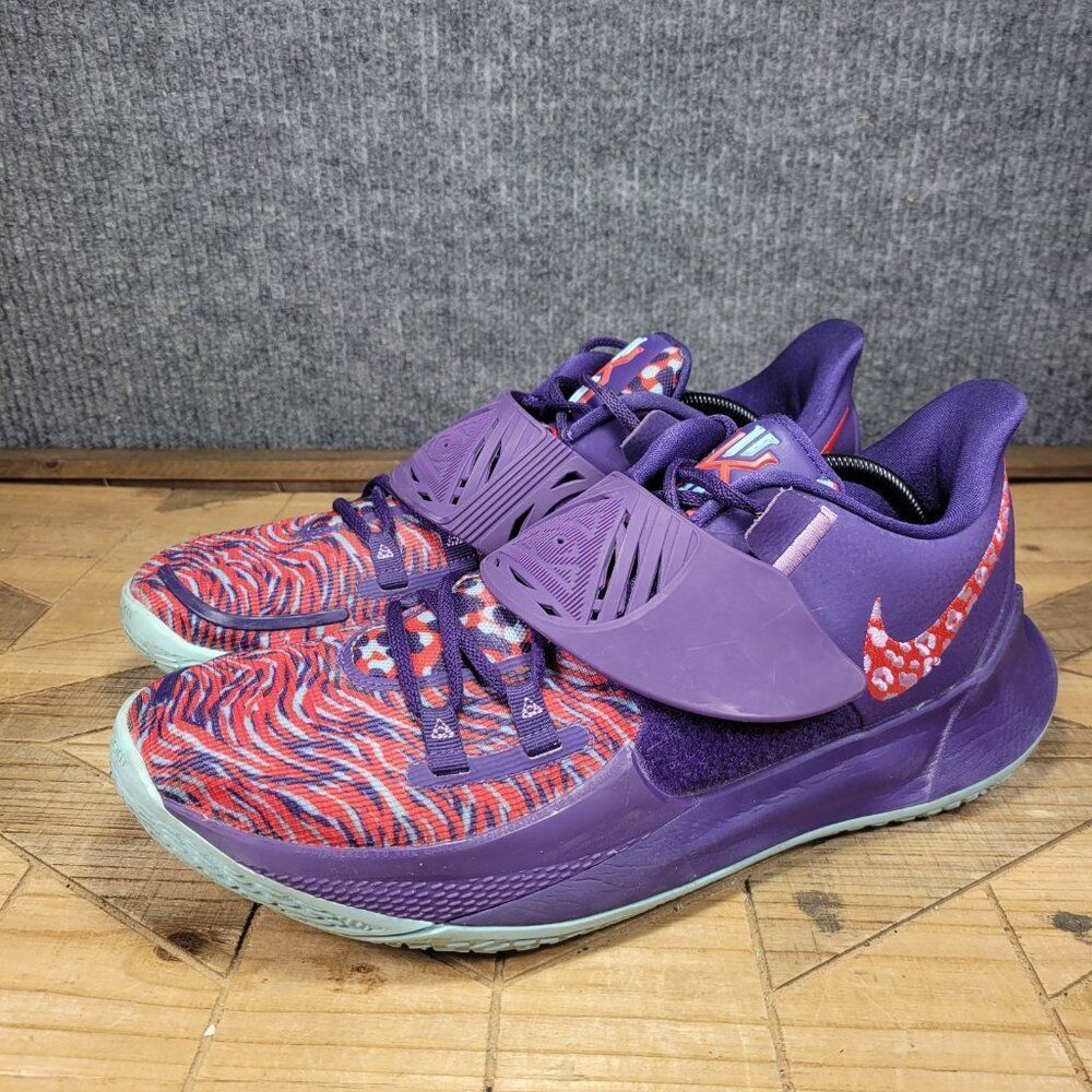 Nike Kyrie 3 Low Orchid Size 13 CJ1286-500 Glacier Ice Chile Red Men’s Sneakers - Picture 2 of 11